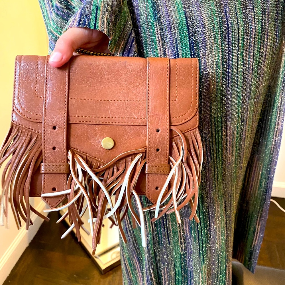 Proenza Schouler Fringe PS1 Chain Wallet